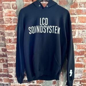 LCD Soundsystem DFA 2018 Hollywood Bowl Black Hoodie Sweatshirt L 23x27